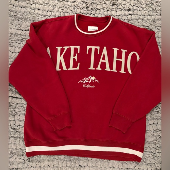 Abercrombie & Fitch Women’s Ski Destination Vintage Sunday Crew Lake Tahoe - Picture 2 of 7